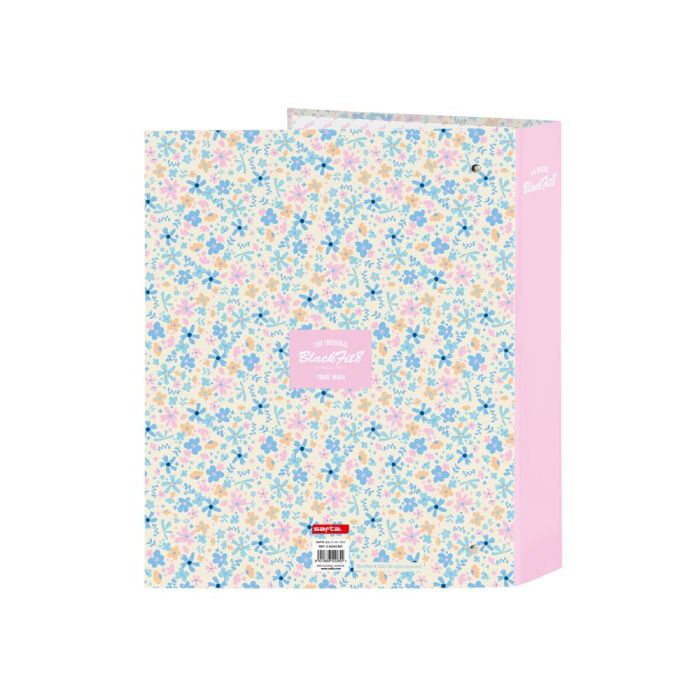 Carpeta de anillas BlackFit8 Blossom Multicolor A4 27 x 33 x 6 cm 1