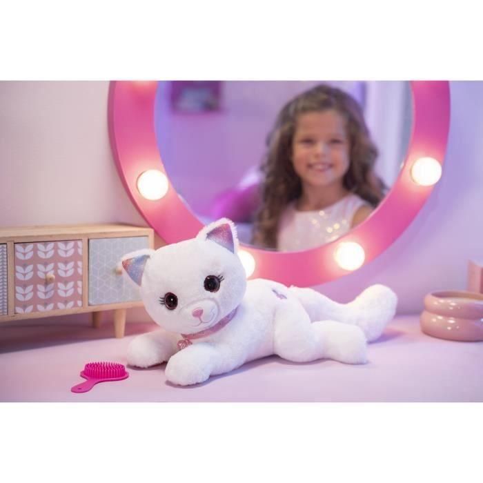 Peluche - Gipsy Toys - Gato Cuty Bella Fashionista - 30cm - Blanco Rosa 3 Peluche - Gipsy Toys - Gato Cuty Bella Fashionista - 30cm - Blanco Rosa 3