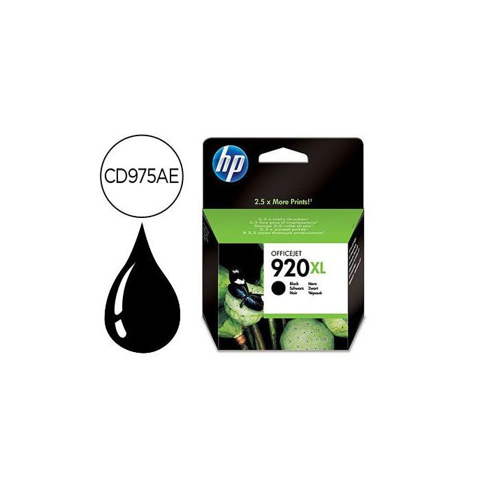 Ink-Jet Hp 920XL Negro 1200Pag Officejet-920-6500