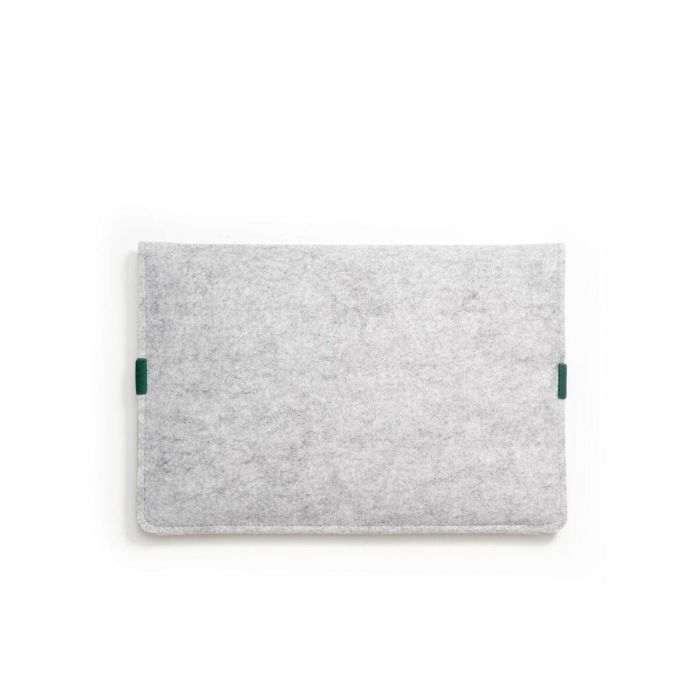 EKOMODO HR-004 Funda para Portátil y Tablet HAZI 33 cm (13") Ecológica Sostenible Diseño Minimalista Verde y Gris 3