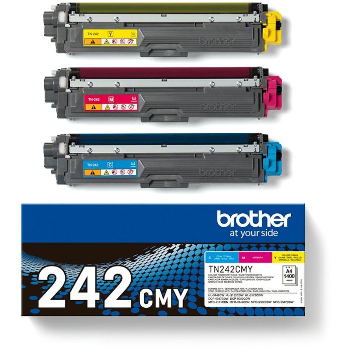 Brother Toner TN-242CMY Multipack Farbe bis zu 1.400 Seiten nach ISO/IEC 19798 3 Brother Toner TN-242CMY Multipack Farbe bis zu 1.400 Seiten nach ISO/IEC 19798 3