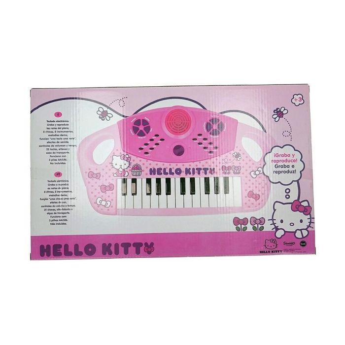 Reig Órgano Electrónico de Juguete 25 Teclas Hello Kitty para Niños +3 Años - Sonidos y Música - Funciona con 3 Pilas LR6 (no incluidas) 3 Reig Órgano Electrónico de Juguete 25 Teclas Hello Kitty para Niños +3 Años - Sonidos y Música - Funciona con 3 Pilas LR6 (no incluidas) 3