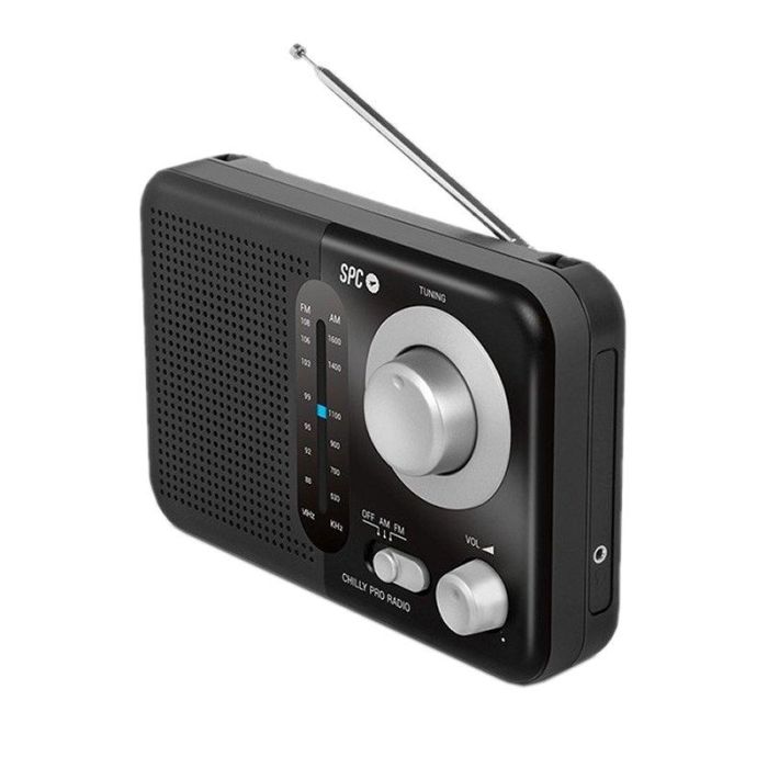 SPC Radio Portátil Valdi Negra AM/FM 4590N 1