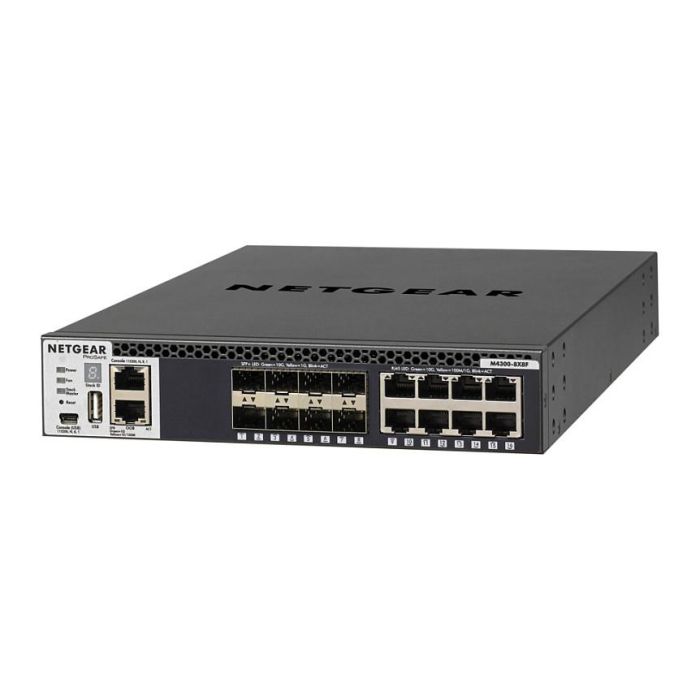 NETGEAR M4300-8X8F Switch Gestionado L3 8 Puertos 10GbE RJ45 y 8 Ranuras SFP+ Montaje Rack 1U 1
