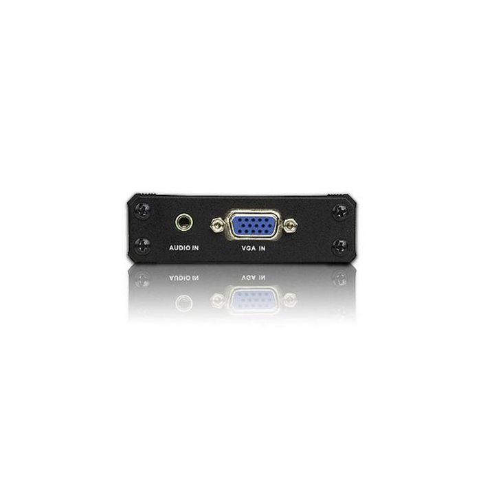 Aten VC180 Convertidor VGA a HDMI Audio/Vídeo para PC a TV/Monitor HDMI, Alimentación Dual, Con Sonido Estéreo de Calidad 2 Aten VC180 Convertidor VGA a HDMI Audio/Vídeo para PC a TV/Monitor HDMI, Alimentación Dual, Con Sonido Estéreo de Calidad 2