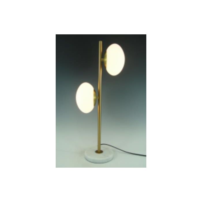 DKD Home Decor Lámpara Sobremesa Moderno de Mármol y Cristal 20 x 58 x 20 cm 2