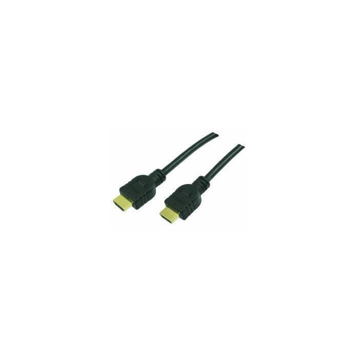 LogiLink Cable HDMI Ethernet A a A Macho/Macho 15m, 10.2 Gbit/s, Contactos chapados en Oro, Negro