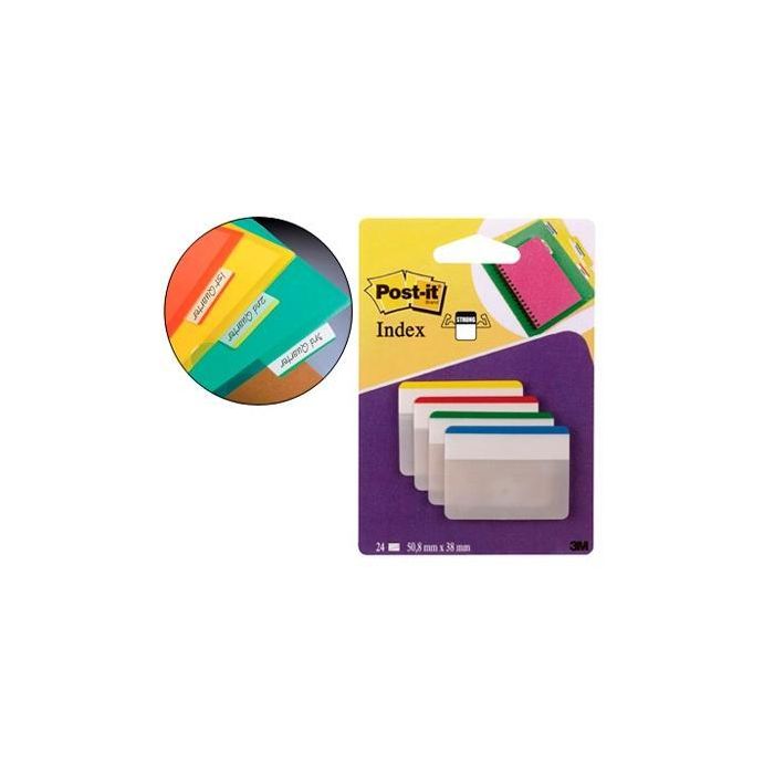 Post-It Index Rigido Archivar Grandes 4 Colores X 24 Marcadores Post-It Index Rigido Archivar Grandes 4 Colores X 24 Marcadores