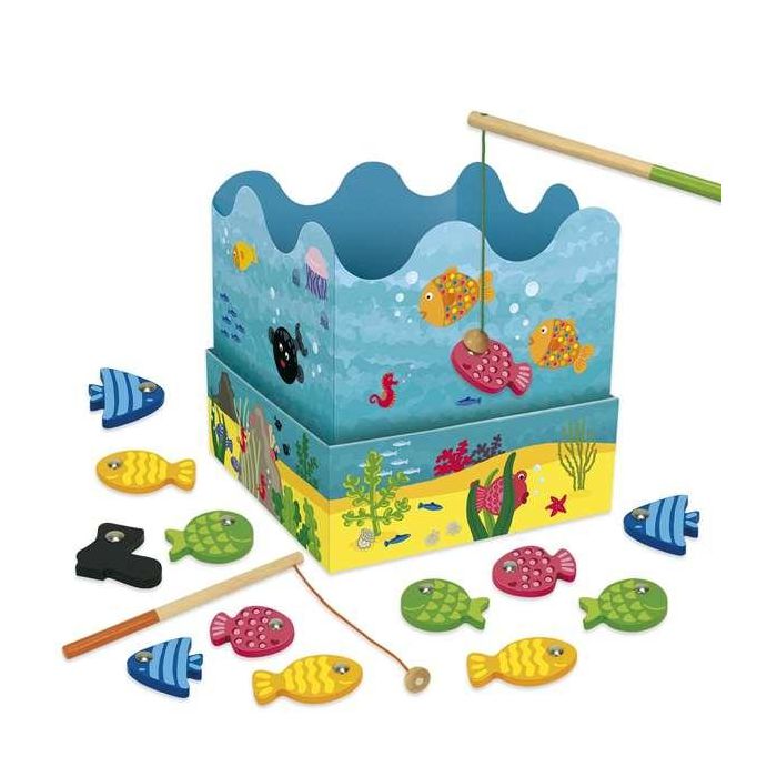 Goula Juego de Pesca Magnético de Madera para Niños a partir de 2 años 3