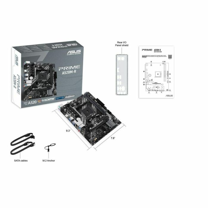 Asus 90MB1H60-M0EAY0 Placa Base Prime A520M-R Socket AM4 para AMD Ryzen DDR4 PCIe 3.0 Micro ATX con M.2 4 Asus 90MB1H60-M0EAY0 Placa Base Prime A520M-R Socket AM4 para AMD Ryzen DDR4 PCIe 3.0 Micro ATX con M.2 4