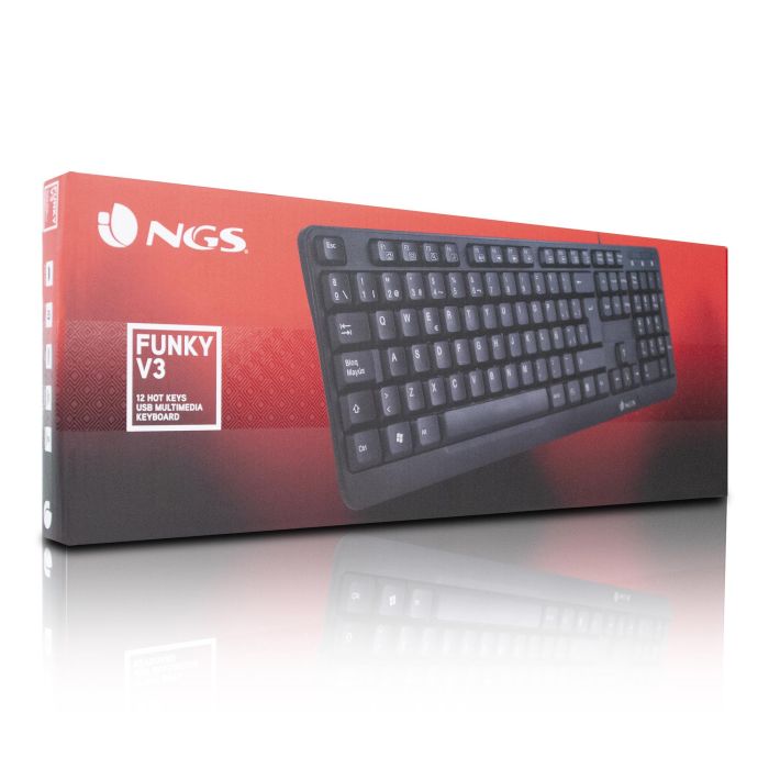 Teclado NGS NGS-KEYBOARD-0344 Negro 9 Teclado NGS NGS-KEYBOARD-0344 Negro 9
