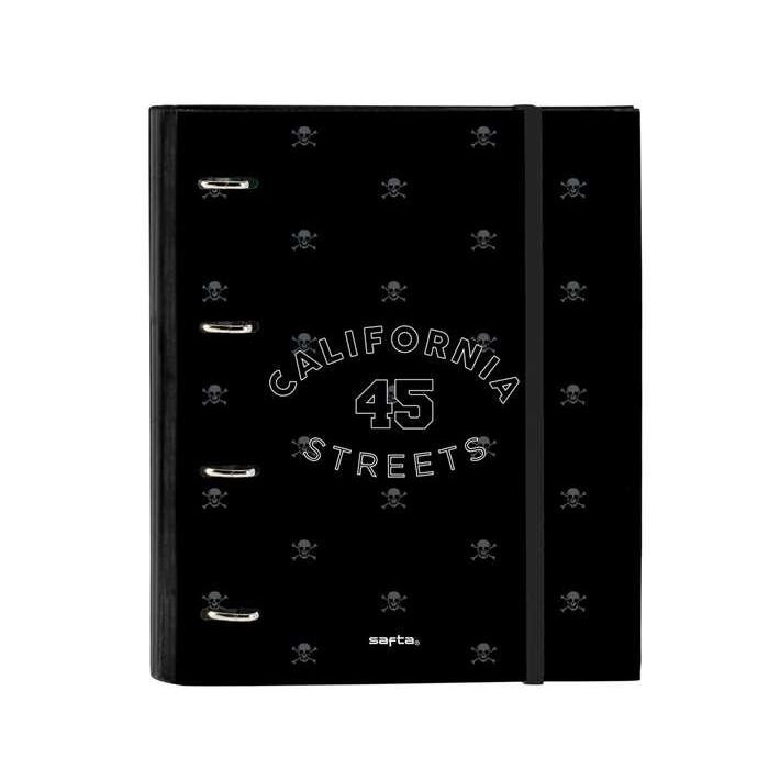 Carpeta de anillas Safta California Negro 27 x 32 x 3.5 cm Carpeta de anillas Safta California Negro 27 x 32 x 3.5 cm