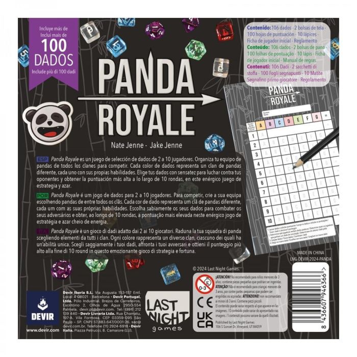 Juego Mesa Panda Royale 1 Juego Mesa Panda Royale 1