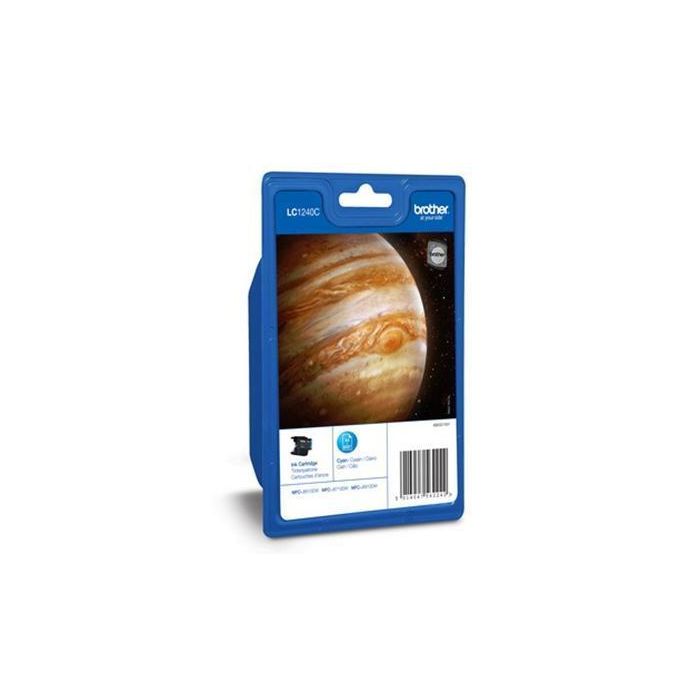 Brother Cartucho de Tinta Cian, Rendimiento 600 Páginas para Impresoras Multifunción MFC-J6510DW, J6710DW, J6910DW, J430W
