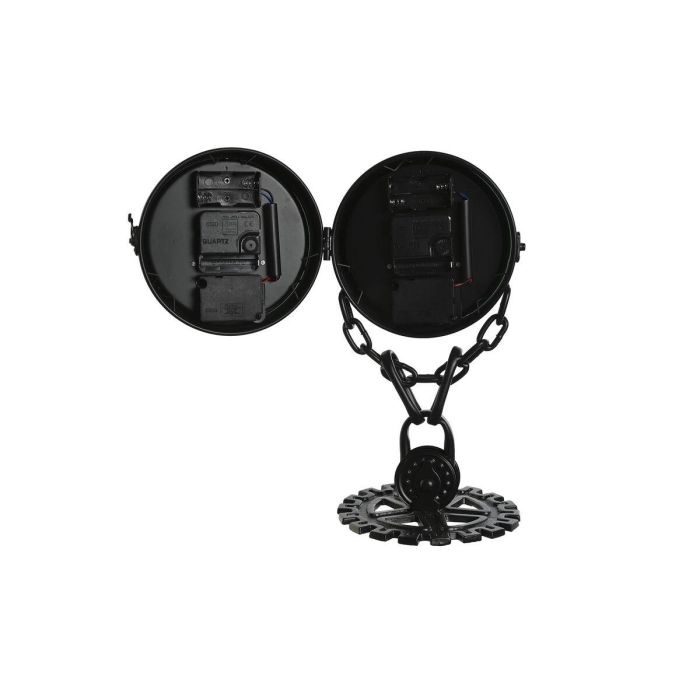 Reloj Sobremesa Loft DKD Home Decor Negro Plateado 17 x 33 x 18 cm 4 Reloj Sobremesa Loft DKD Home Decor Negro Plateado 17 x 33 x 18 cm 4