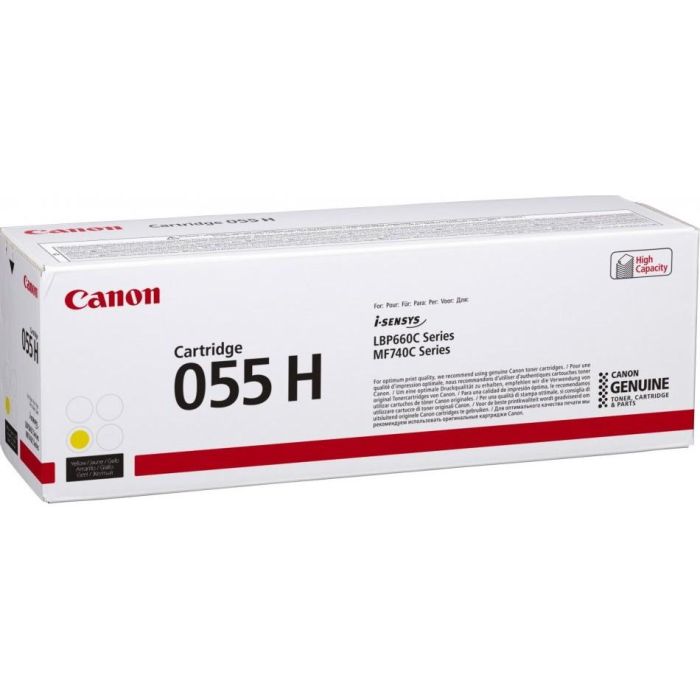 CANON Toner 055H Y: amarillo LBP663 LBP664 MF742 MF744 MF745 MF746 alta capacidad