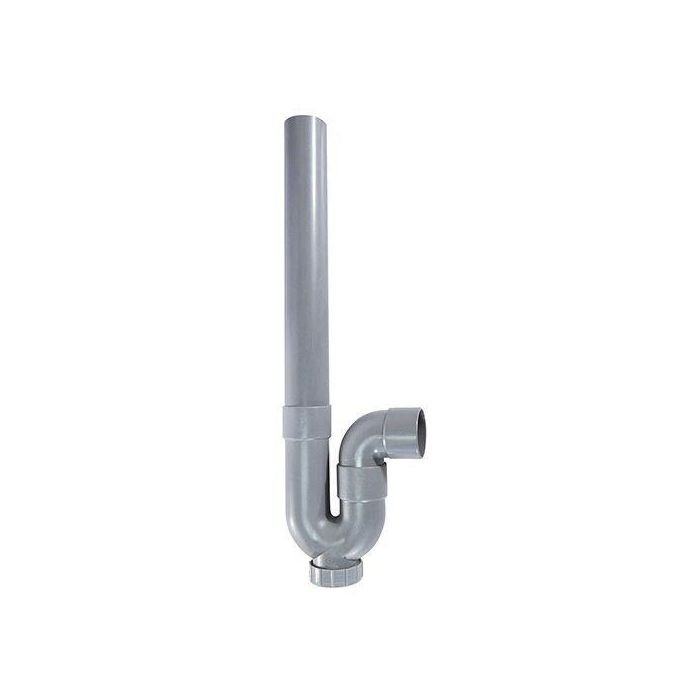 Edouard Rousseau ROU3047403202591 Sifón Salida Horizontal Ø40 mm PVC Gris Rosca 47,5 mm