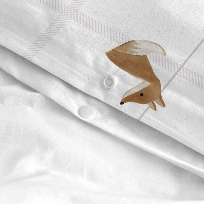 Juego de funda nórdica HappyFriday Mini Woods animals Multicolor Cama de 80 2 Piezas 2 Juego de funda nórdica HappyFriday Mini Woods animals Multicolor Cama de 80 2 Piezas 2