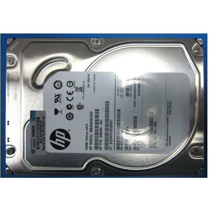 Hewlett Packard Enterprise 500GB non-hot-plug SATA hard disk drive - 7,200 RPM, 6Gb/sec transfer rate, 3.5-inch large form factor (LFF), Midline 1 Hewlett Packard Enterprise 500GB non-hot-plug SATA hard disk drive - 7,200 RPM, 6Gb/sec transfer rate, 3.5-inch large form factor (LFF), Midline 1