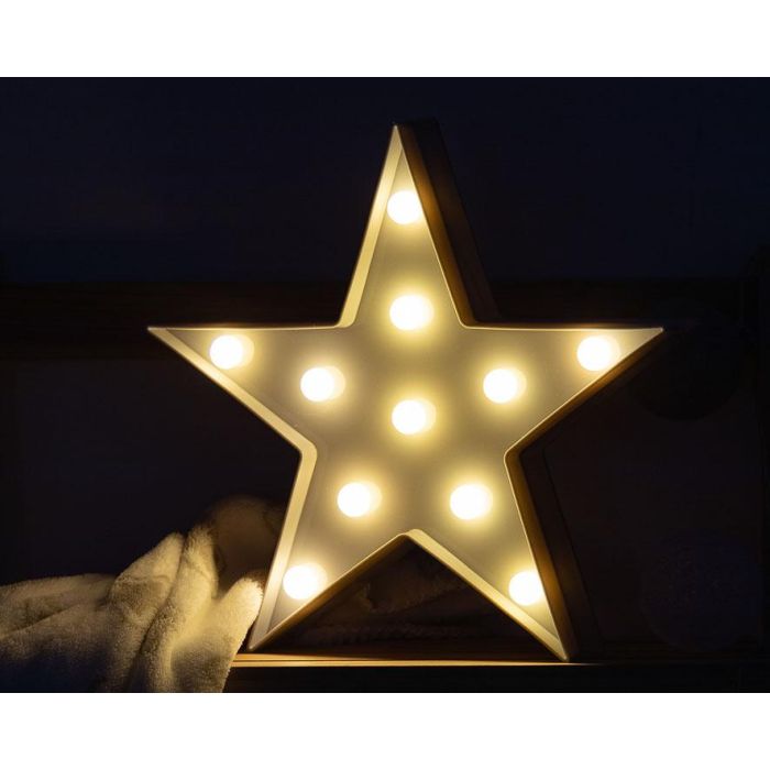 Estrella 27.5*27.5*4.5 cm Led Gris 1