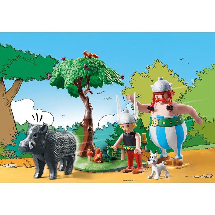 Playmobil 71160 Astérix: La Caza del Jabalí - Set de Figuras con Astérix, Obélix, Ideafix y Jabalí para Niños +5 Años 3 Playmobil 71160 Astérix: La Caza del Jabalí - Set de Figuras con Astérix, Obélix, Ideafix y Jabalí para Niños +5 Años 3