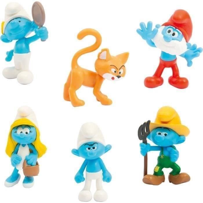 Figuras - GIOCHI PREZIOSI - Los Pitufos - Caja de 6 figuras de 5 cm incluido 1 Gargamel exclusivo - a partir de 3 años - PUF14 2