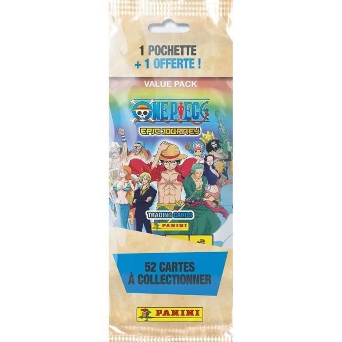 Fat pack 1 bolsillo comprado + 1 gratis - PANINI - One Piece - 52 cartas