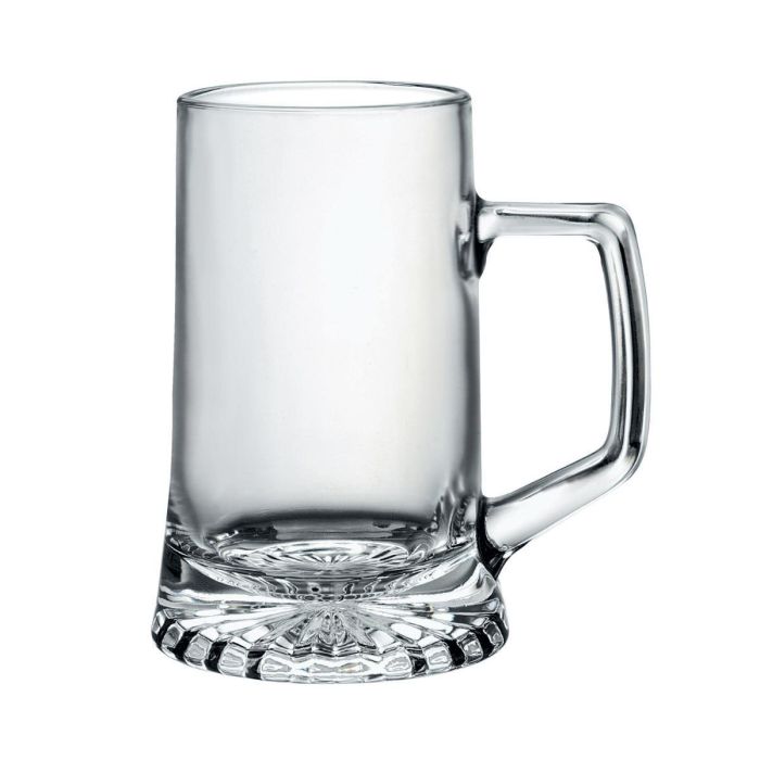 Bormioli Rocco Stern Jarras de Cerveza de Vidrio Transparente 51 cL - Juego de 6 Unidades, Apto Lavavajillas, Hecho en Italia