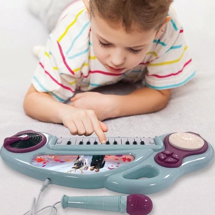 Piano electrónico infantil Frozen con efectos de luz. 3 Piano electrónico infantil Frozen con efectos de luz. 3