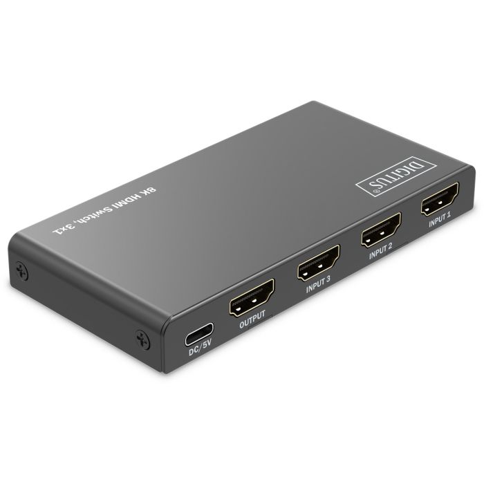 DIGITUS HDMI Switch. 3x1 8K/60Hz HDR. HDCP 2.3 3 DIGITUS HDMI Switch. 3x1 8K/60Hz HDR. HDCP 2.3 3
