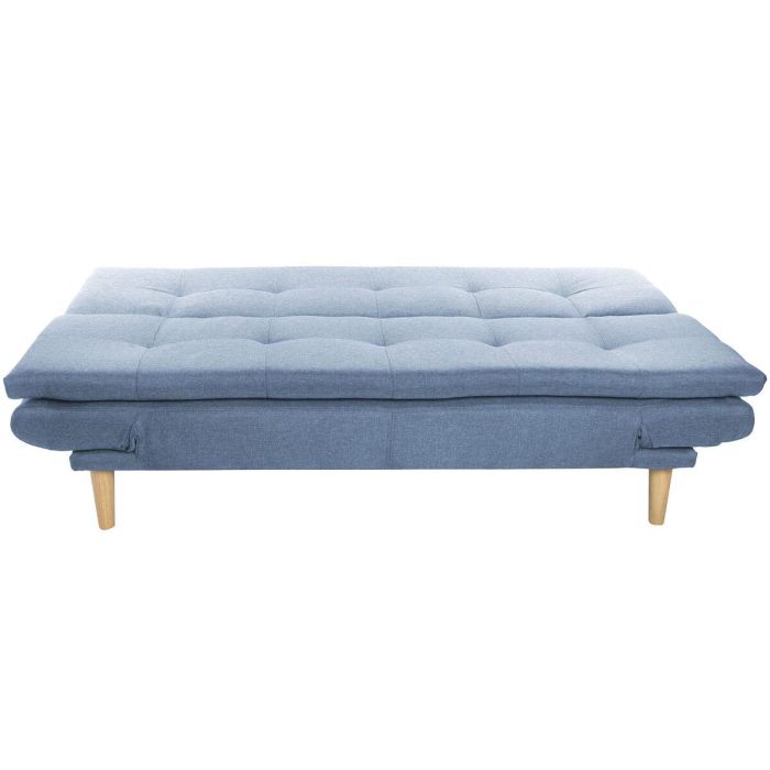 Sofa Cama Scandi DKD Home Decor Azul Celeste Natural 85 x 83 x 180 cm 1