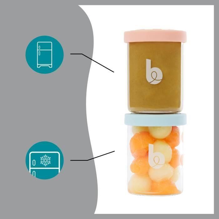 Babymoov Isy Bowls 6 macetas de conservación de vidrio de borosilicato - Graduados 250 ml 3 Babymoov Isy Bowls 6 macetas de conservación de vidrio de borosilicato - Graduados 250 ml 3