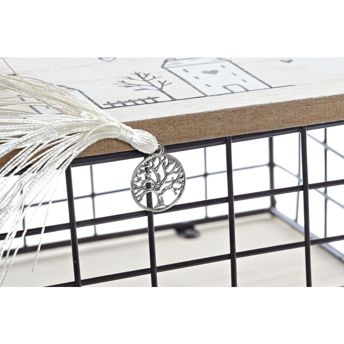 DKD Home Decor Caja Organizadora Decorativa Scandi de MDF y Metal, Colores Natural y Negro, Pack de 4 Unidades (Ancho 25cm, Largo 17cm, Alto 11cm) 2 DKD Home Decor Caja Organizadora Decorativa Scandi de MDF y Metal, Colores Natural y Negro, Pack de 4 Unidades (Ancho 25cm, Largo 17cm, Alto 11cm) 2