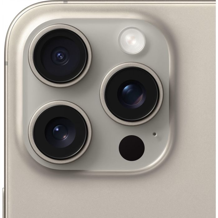 Apple iPhone 15 Pro Max 256GB Natural Titanium, Pantalla 6.7" Super Retina XDR, iOS 17, Cámara 48MP 3