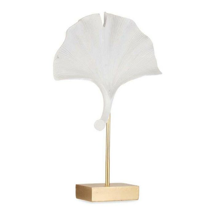 Figura Decorativa Flor Blanco Poliresina (8 x 37 x 24,5 cm) Figura Decorativa Flor Blanco Poliresina (8 x 37 x 24,5 cm)