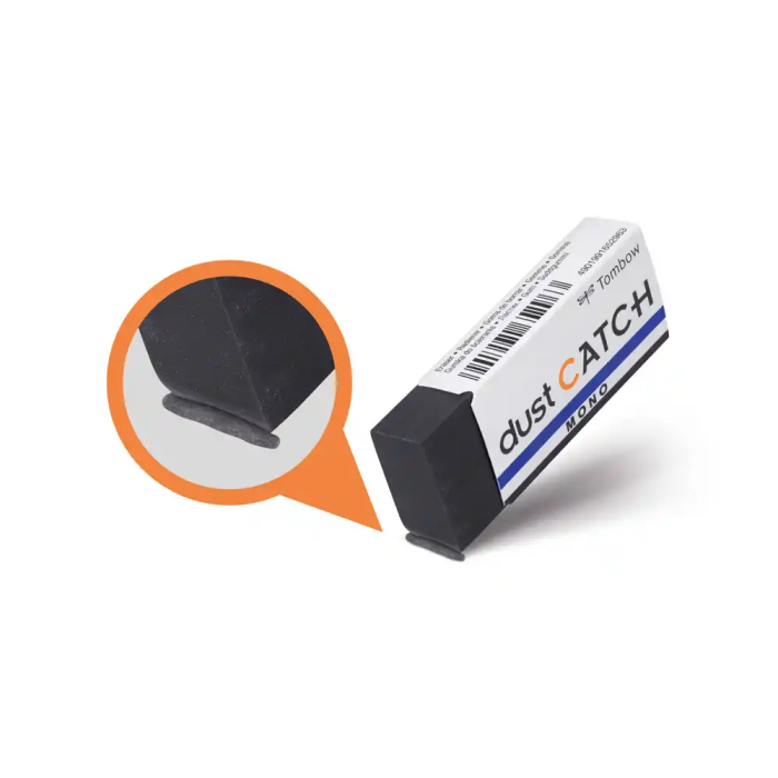 Tombow Goma de borrar Mono Dust Catch Polimera PVC Negra Atrapa Residuos Papel Dibujo Técnico 1