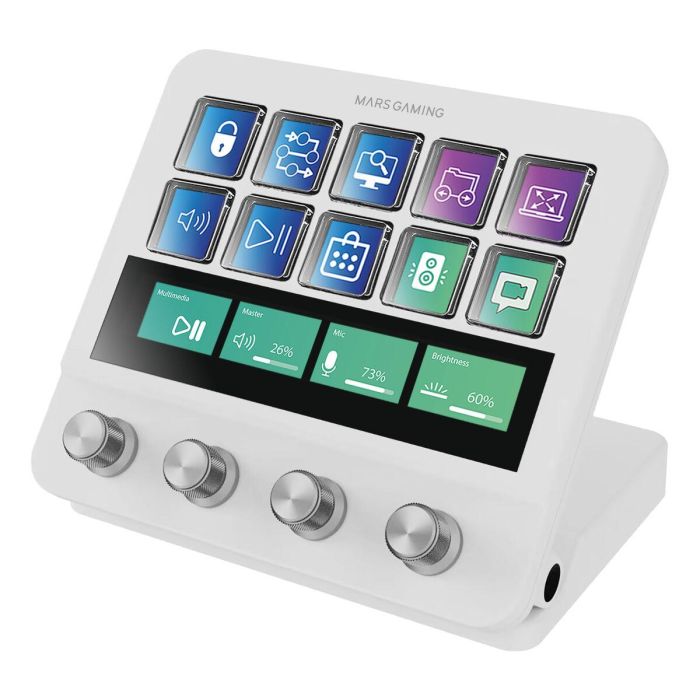 Teclado Mars Gaming MSDPROW Blanco 8 Teclado Mars Gaming MSDPROW Blanco 8