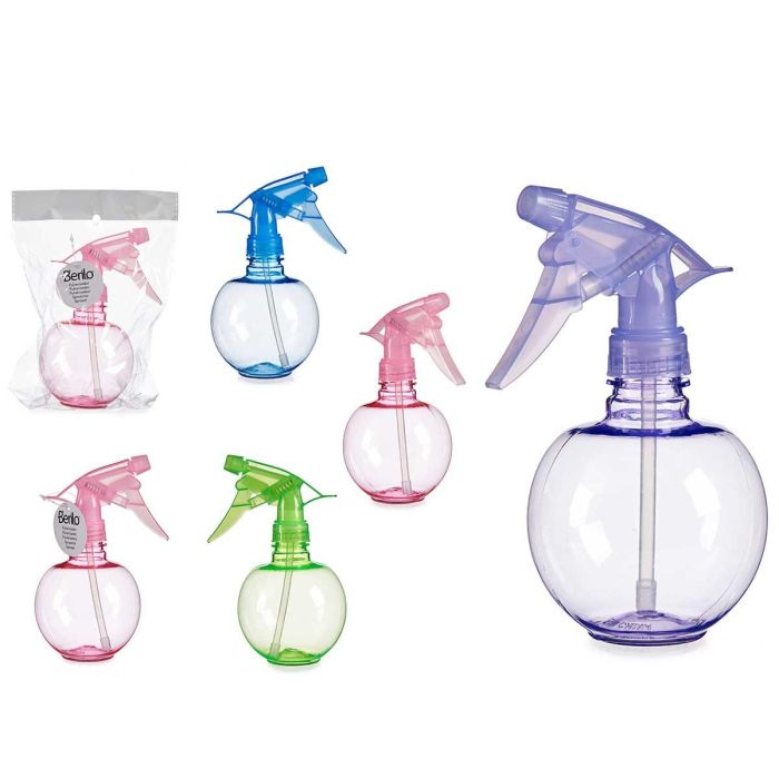 Berilo Pulverizador Plástico Bola 350 ml, Colores Surtidos (Azul, Morado, Rosa, Verde), 11x16.7x9 cm (36 Unidades) Berilo Pulverizador Plástico Bola 350 ml, Colores Surtidos (Azul, Morado, Rosa, Verde), 11x16.7x9 cm (36 Unidades)