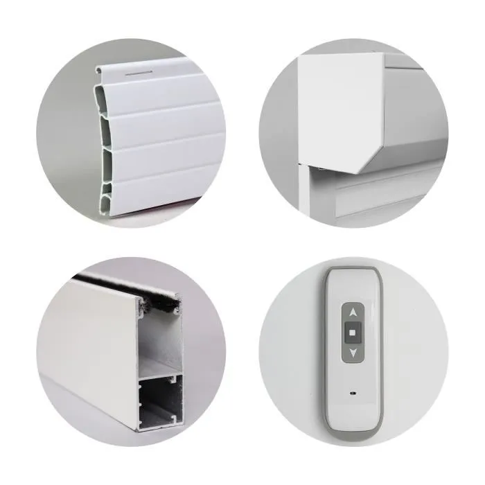 Persiana enrollable de PVC Blanco H1m55 x L1m20 Operación Radioeléctrica 3 Persiana enrollable de PVC Blanco H1m55 x L1m20 Operación Radioeléctrica 3