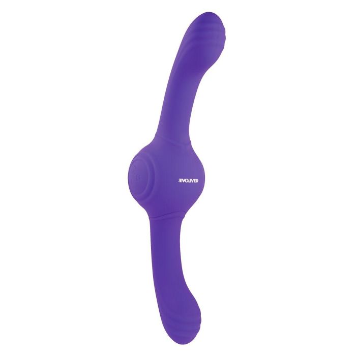 Consolador de Doble Penetración Evolved Our Gyro Vibe Morado 14 Consolador de Doble Penetración Evolved Our Gyro Vibe Morado 14