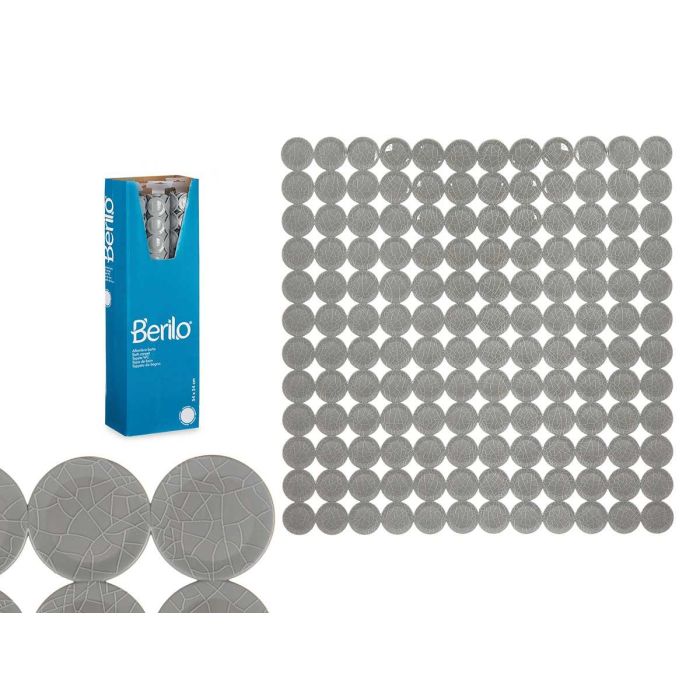 Alfombra de baño antideslizante gris Berilo 6x55x6 cm (6 Unidades) Alfombra de baño antideslizante gris Berilo 6x55x6 cm (6 Unidades)