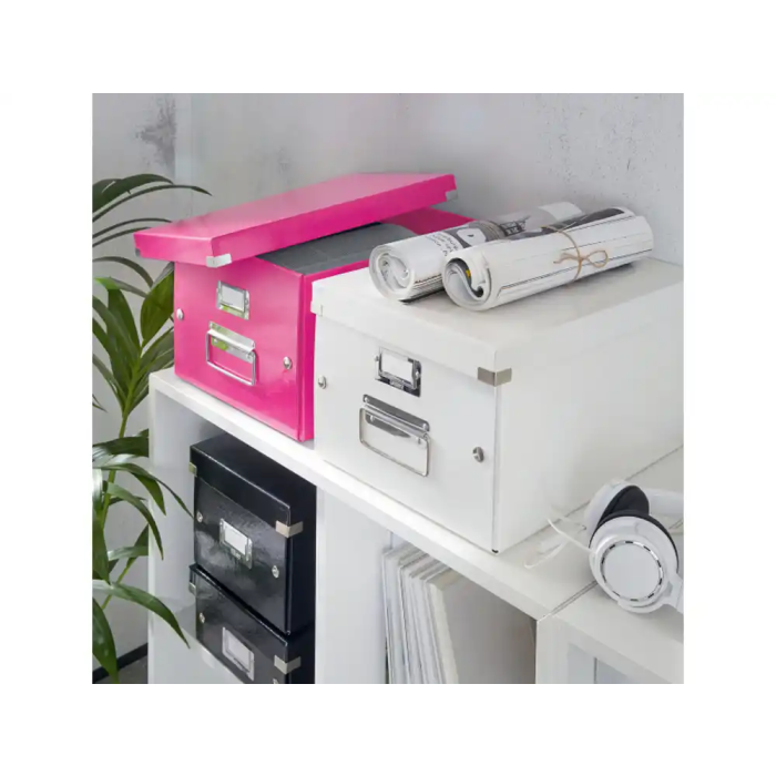 Leitz Caja de almacenamiento Click&Store mediana, fucsia, 281x200x369 mm 1