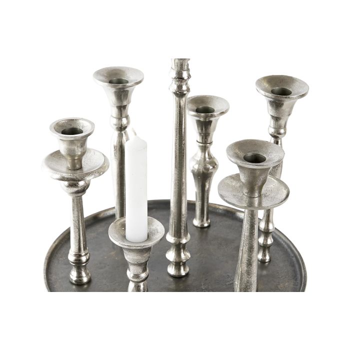 DKD Home Decor Candelabro Moderno Dorado Plateado Aluminio 29 x 30 x 29 cm (2 Unidades) DKD Home Decor Candelabro Moderno Dorado Plateado Aluminio 29 x 30 x 29 cm (2 Unidades)