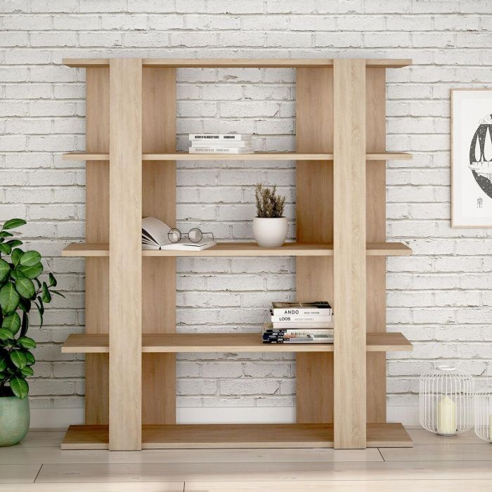 Librería Alexandra House Living Roble Madera MDP 110 x 122 x 29 cm 4 Estantes 3