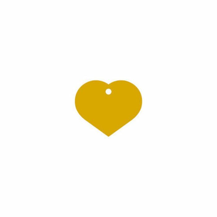 Placa identificativa Imarc Heart Amarillo Dorado 1