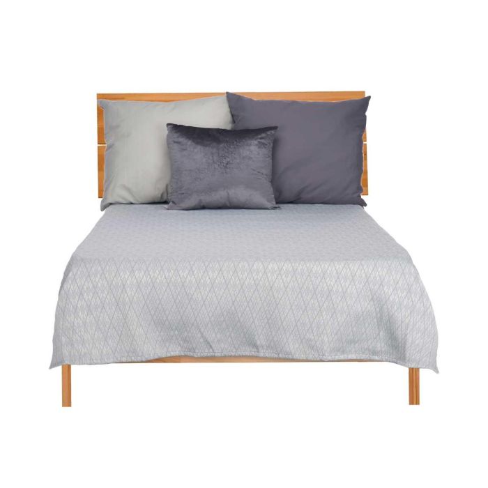 Colcha Cama Rombo Gris 240X260Cm Giftdecor (4 Unidades) 1 Colcha Cama Rombo Gris 240X260Cm Giftdecor (4 Unidades) 1