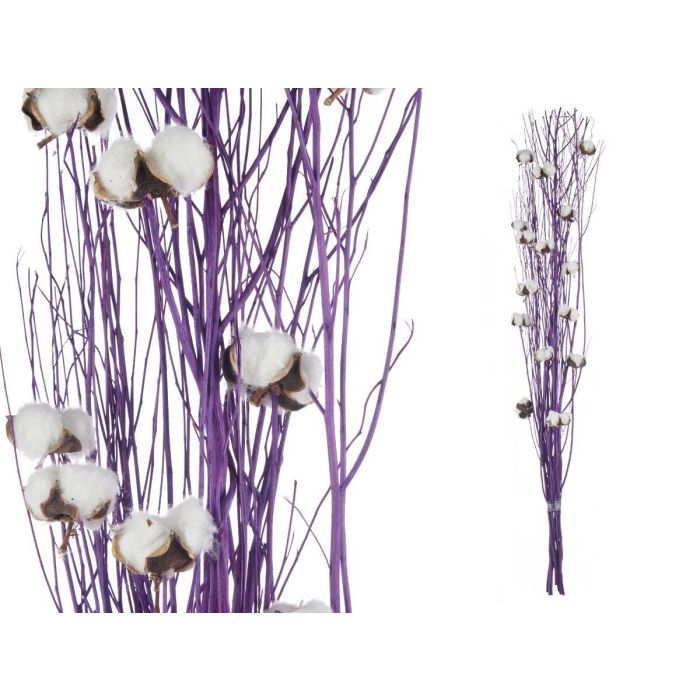 Ramillete de Algodón Morado Giftdecor - 10x100x18 cm, Materia Vegetal Seca, Color Lavanda y Verde (18 Unidades) 1 Ramillete de Algodón Morado Giftdecor - 10x100x18 cm, Materia Vegetal Seca, Color Lavanda y Verde (18 Unidades) 1