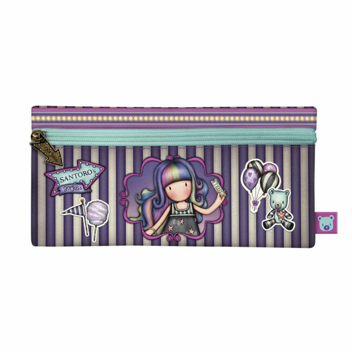 Estuche Escolar Gorjuss Up and away Morado (22 x 11 x 1.5 cm) 0 Estuche Escolar Gorjuss Up and away Morado (22 x 11 x 1.5 cm) 0