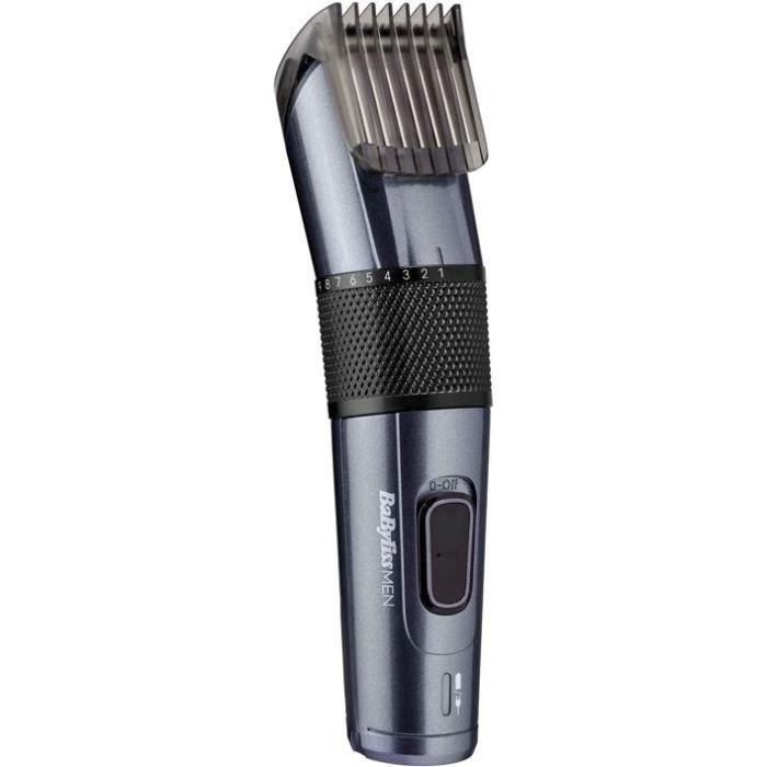 Babyliss Cortapelos E976E Titanium con Cuchillas Metálicas de Acero Inoxidable, Ajuste de Longitud de 0,5mm a 25mm, 60 min Inalámbrico