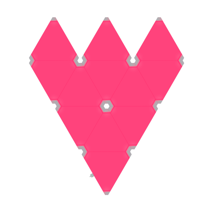 Phoenix Technologies Astral Kit De Iluminación Modular RGB, WiFi, Paneles Triangulares, Control por App 3